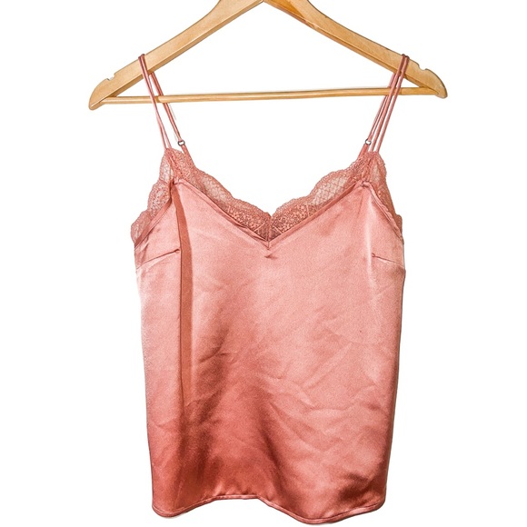 Abercrombie & Fitch Tops - Abercrombie & Fitch Lace Trim Satin Cami